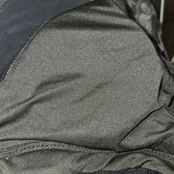 Beachsissi Nwt Black Lace Insert Tankini Bikini Top Size Large - Picture 4 of 6